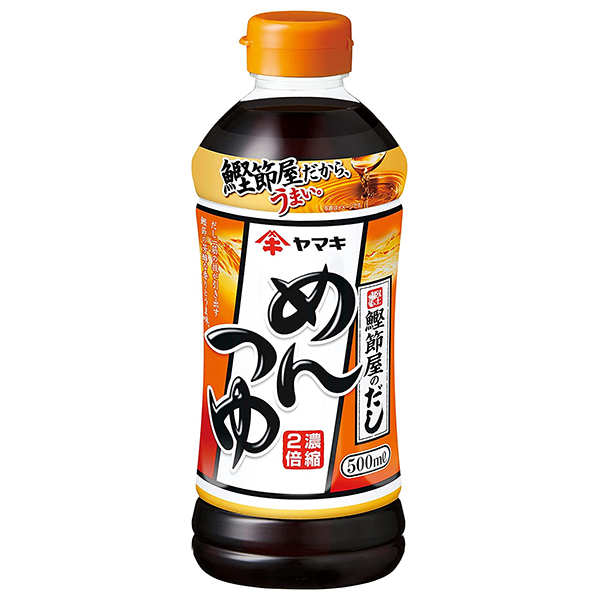 ヤマキ めんつゆ 500mlペットボトル×12本入|一般食品 調味料 濃縮2倍 希釈用 麺つゆ