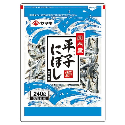ヤマキ 平子にぼし 240g×15袋入|にぼし 乾物 だし 袋 国内産 平子 煮干魚類 まいわし 国産 小魚
