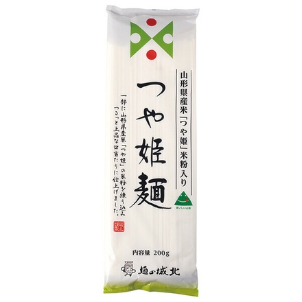 城北麺工株式会社 つや姫 麺 200g×20個入|一般食品 インスタント食品 乾麺 つや姫 米粉入り