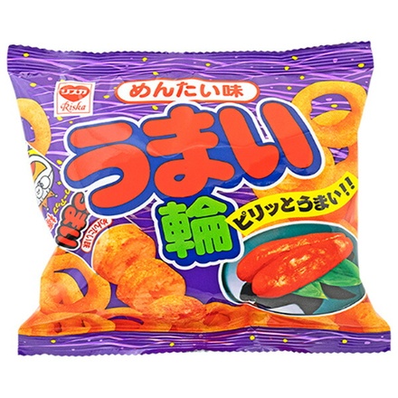 やおきん うまい輪 メンタイ 17g×30袋入|お菓子 スナック菓子