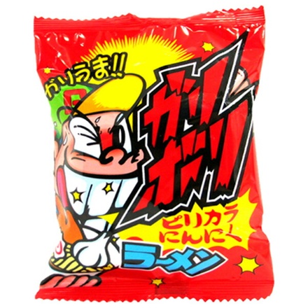 やおきん ガリボリラーメン ピリカラニンニク 25g×21袋入|お菓子 スナック菓子 ラーメン にんにく