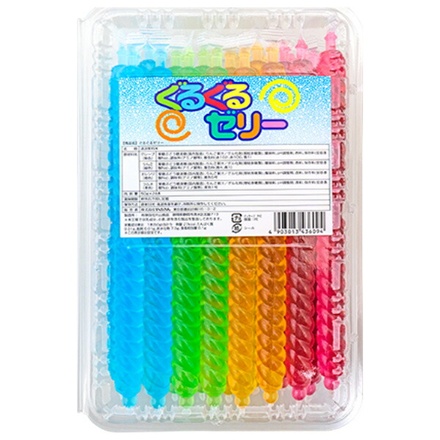 やおきん ぐるぐるゼリー 24本×9本入|お菓子 駄菓子 ゼリー
