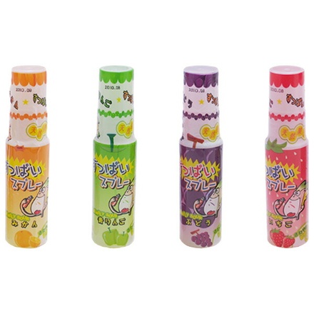 やおきん すっぱいスプレー 19mg×24個入|お菓子 おやつ スプレー 4種類 シロップ