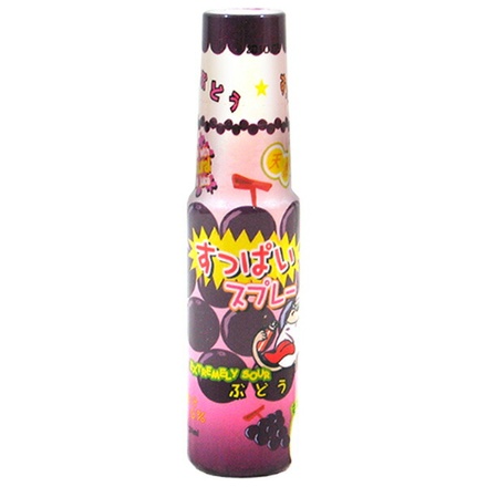 やおきん すっぱいスプレー グレープ 19mg×24個入|お菓子 おやつ スプレー シロップ グレープ