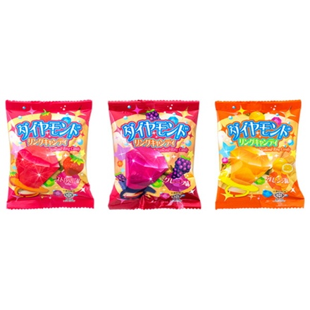 やおきん ダイヤモンドリングキャンディー 1個×24本入|お菓子 駄菓子 キャンディー アメ