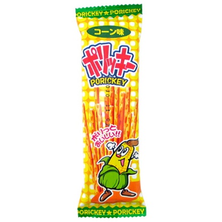 やおきん ポリッキー コーン味 16g×24個入|お菓子 おやつ 駄菓子 コーン味 スナック菓子