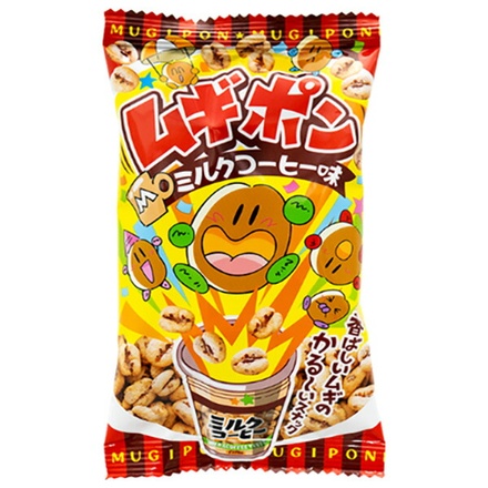 やおきん ムギポン ミルクコーヒー味 11g×24袋入|お菓子 スナック菓子 ポン菓子 ミルクコーヒー味