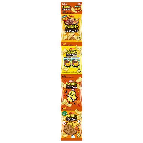 カルビー サッポロポテト バーべQあじ ミニ4 36g×10袋入×(2ケース)|Calbee お菓子 スナック菓子 バーベキュー