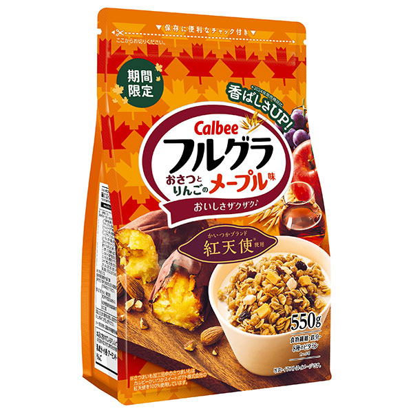 カルビー フルグラ おさつとりんごのメープル 550g×6袋入|グラノーラ 朝食 シリアル