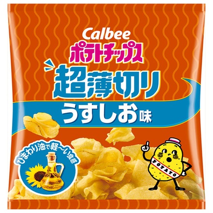 カルビー ポテトチップス 超薄切り うすしお味 50g×12袋入 メーカー 問屋直送|ポテトチップス カルビー 超薄切り こだわりしお スナック菓子 軽食 おやつ 軽い食感 おつまみ