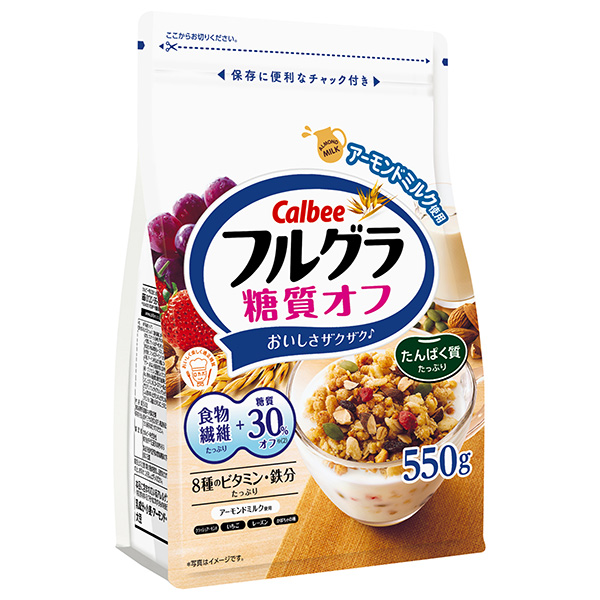 カルビー フルグラ 糖質オフ 550g×6袋入 メーカー 問屋直送|フルーツグラノーラ 健康食品