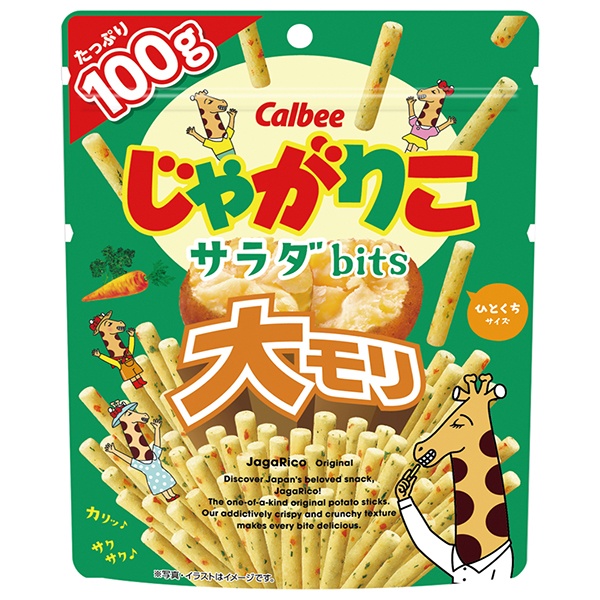 カルビー じゃがりこ サラダbits 大モリ 100g×12袋入 メーカー 問屋直送|お菓子 スナック菓子 じゃがいも ジャガリコ