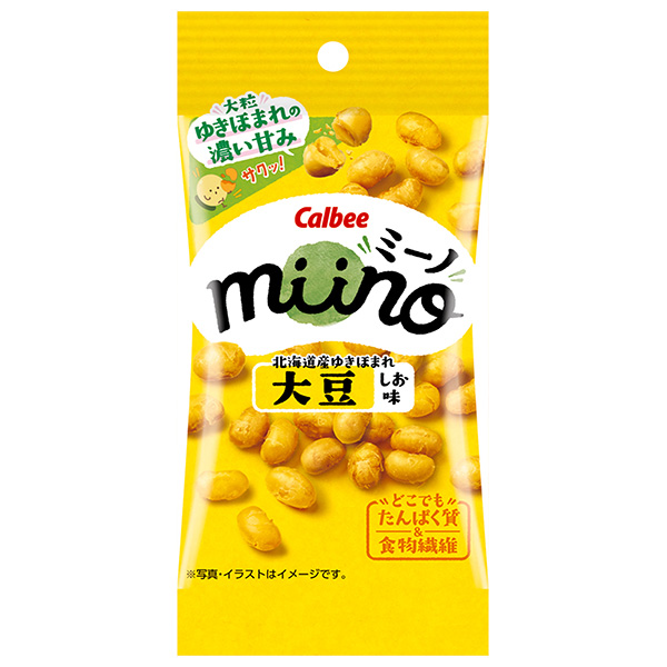 カルビー miino(ミーノ) 大豆 しお味 22g×18袋入 メーカー 問屋直送|Calbee お菓子 スナック菓子 豆菓子