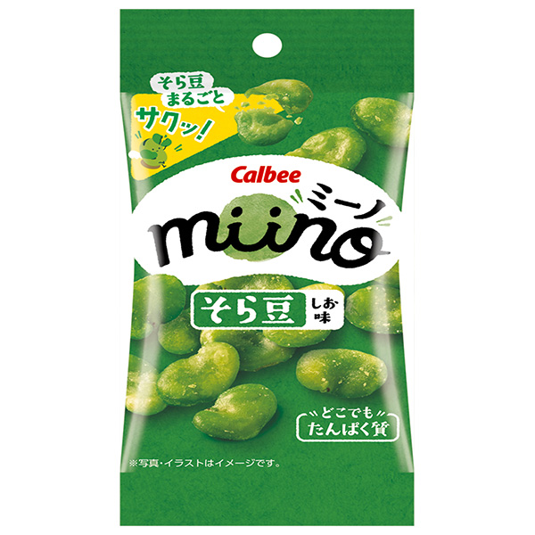 カルビー miino(ミーノ) そら豆 しお味 20g×18袋入 メーカー 問屋直送|Calbee お菓子 スナック菓子 豆菓子