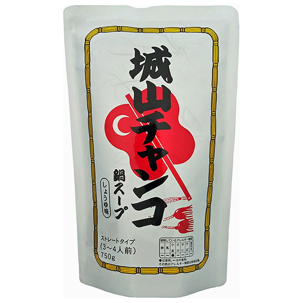 マルエ醤油 城山チャンコ鍋スープ しょうゆ味 750g×12袋入|一般食品 調味料 鍋スープ 鍋スープ 鍋つゆ 醤油 ちゃんこ