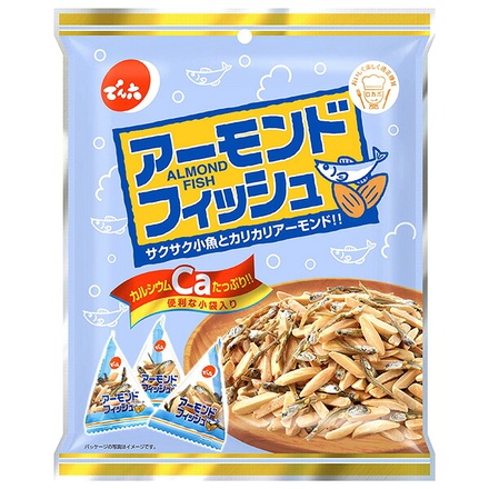 でん六 アーモンドフィッシュ 小袋 82g×12袋入|お菓子 袋 豆菓子 おつまみ 小魚 アーモンドフィッシュ 個包装 業務用 ナッツ カルシウム補給