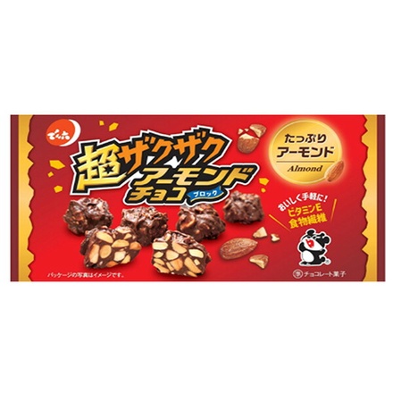 でん六 超ザクザクアーモンドチョコ 40g×12袋入|お菓子 袋 チョコレート チョコ アーモンド ザクザク でん六