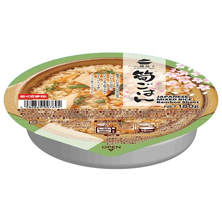 幸南食糧 一膳炊き 筍ごはん 180g×18個入|レトルトご飯 たけのこ ご飯 米 炊き込み 混ぜご飯