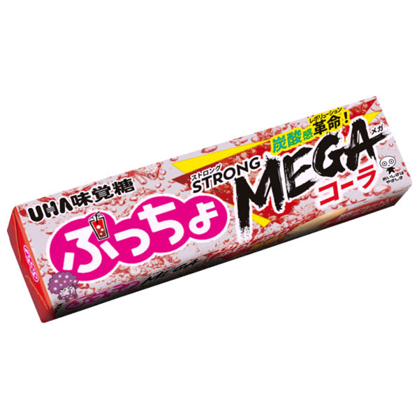 UHA味覚糖 ぷっちょスティック ストロングMEGAコーラ 10粒×10個入|お菓子 ソフトキャンディ コーラ