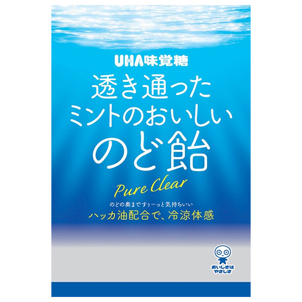UHA味覚糖 透き通ったミントのおいしいのど飴 92g×6袋入|お菓子 飴・キャンディーアメ あめ