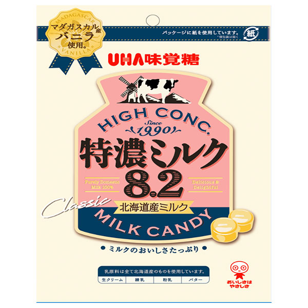 UHA味覚糖 特濃ミルク8.2 88g×6袋入|お菓子 飴・キャンディー 特濃 ミルク