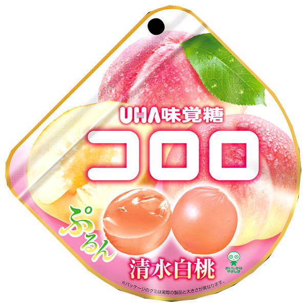 UHA味覚糖 コロロ 清水白桃 40g×6個入|お菓子 袋 グミ 白桃 もも