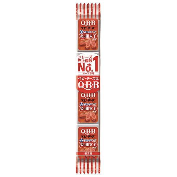 QBB ベビーチーズ 炙り明太子風味 54g(4個)×25個入 チルド 冷蔵品|チーズ ちーず プロセスチーズ