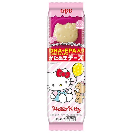 QBB ハローキティかたぬきチーズ DHA・EPA入り 30g×6袋入×(2ケース) チルド 冷蔵品|チルド商品 チーズ 六甲バター 乳製品