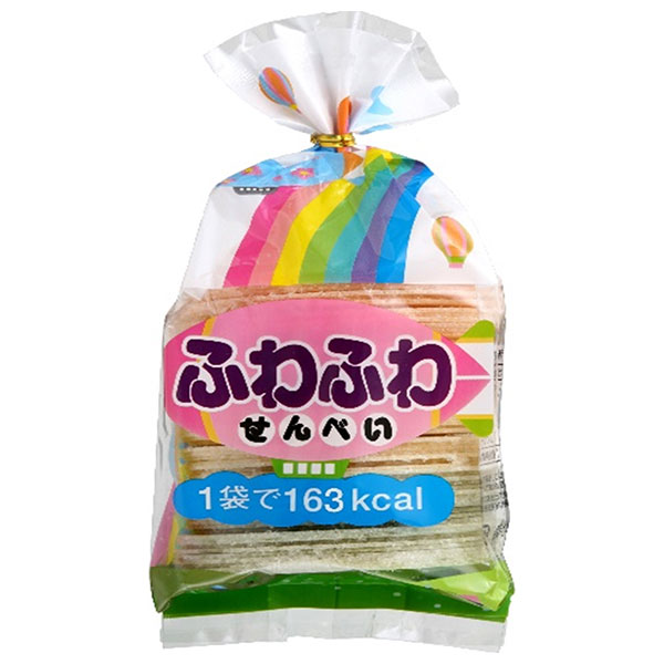 三河屋製菓 ふわふわせんべい 43g×12袋入|お菓子 おつまみ・せんべい 合成着色料・合成保存料不使用