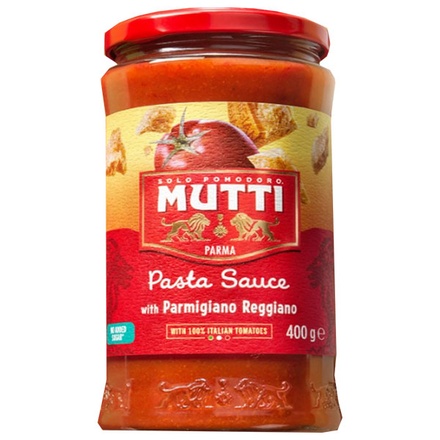 ムッティ パスタソース パルミジャーノ・レッジャーノ&トマト 400g瓶×6個入|パスタ ソース パルミジャーノ ムッティ スパゲティ レッジャーノ