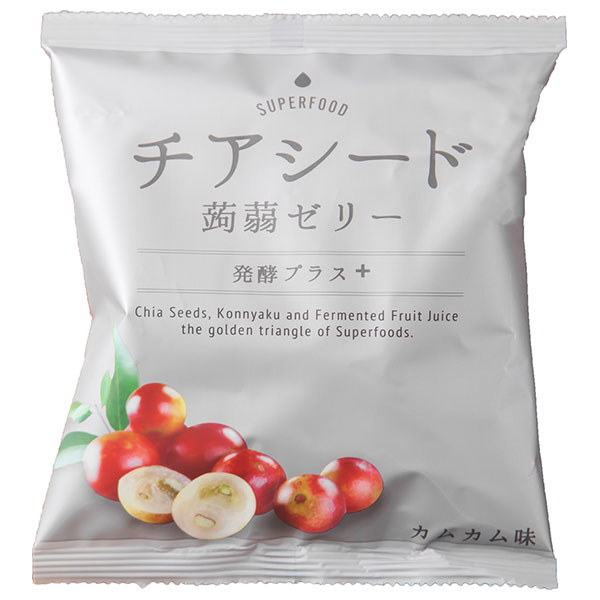若翔 チアシード 蒟蒻ゼリー 発酵プラス カムカム 10個×12袋入|お菓子 こんにゃくゼリー