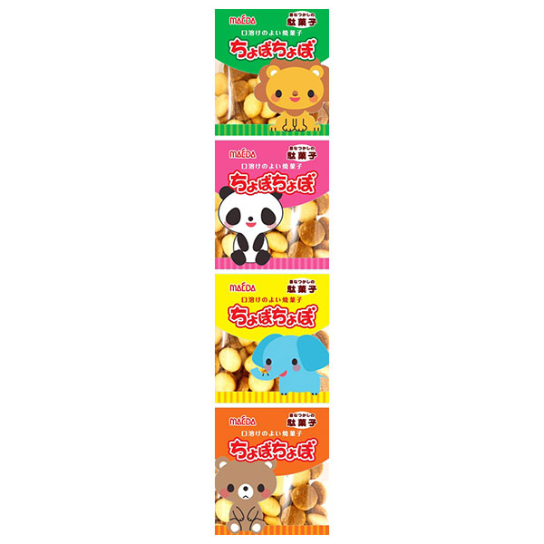 大阪前田製菓 4連 ちょぼちょぼ (10g×4)×15袋入×(2ケース)|お菓子 焼菓子 おやつ 食べきりサイズ