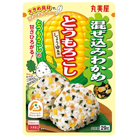 丸美屋 混ぜ込みわかめ とうもろこし 29g×10袋入|一般食品 調味料 ふりかけ 混ぜ込みごはんの素