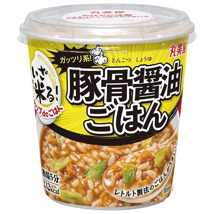 丸美屋 カップdeごはん 豚骨醤油ごはん 108.1g×6箱入|カップごはん 豚骨醤油 レトルト レンジ ごはん