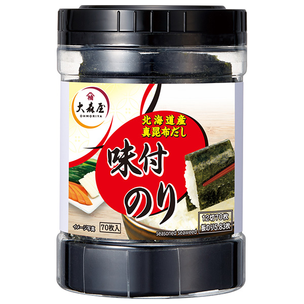 大森屋 味付卓上70 (12切70枚)×30個入|乾物 海苔 味付海苔 のり
