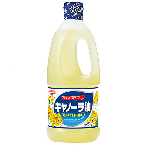昭和産業 (SHOWA) キャノーラ油 1000g×12本入|キャノーラ なたね油 ハンディ ピュアオイル 1kg