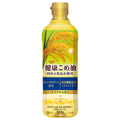 昭和産業 (SHOWA) 健康こめ油 600g×10本入|ビタミンE コレステロールゼロ 米油