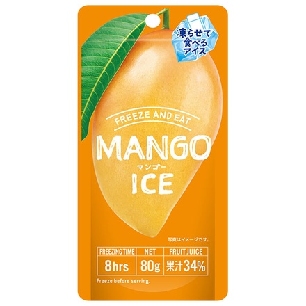 谷尾食糧工業 F&E マンゴー アイス 80g×12袋入|凍らせる マンゴー アイス まんごー 冷凍 スイーツ フルーツ デザート おやつ 夏