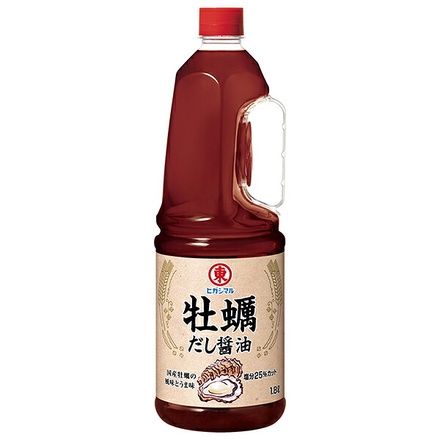 ヒガシマル醤油 牡蠣だし醤油 1.8Lペットボトル×6本入|一般食品 調味料 醤油 業務用 だし醤油 牡蠣だし