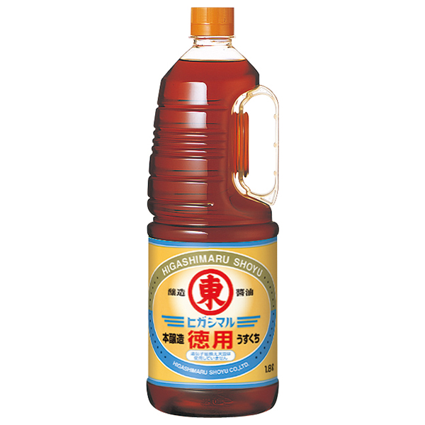 ヒガシマル醤油 徳用うすくちしょうゆ ハンディ 1.8L×6本入|一般食品 調味料 醤油 薄口 淡口 業務用