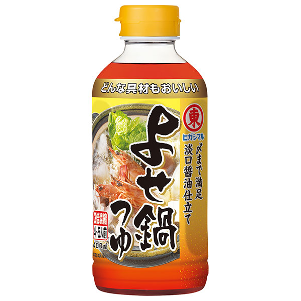 ヒガシマル醤油 よせ鍋つゆ 3倍濃縮 400mlPET×12本入|一般食品 調味料 つゆ 鍋スープ