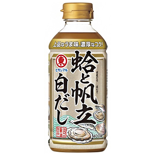 ヒガシマル醤油 蛤と帆立の白だし 400mlペットボトル×12本入|出汁 だし 白だし ダシ 調味料