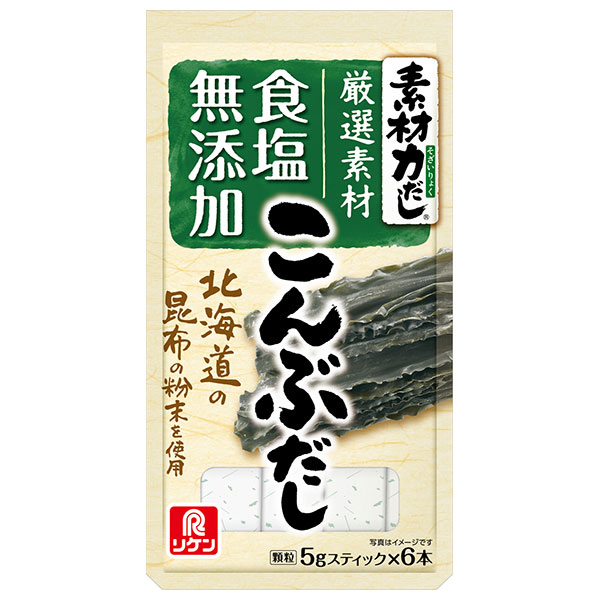 理研ビタミン 素材力だし こんぶだし 30g(5g×6本)×10袋入|調味料 だし 顆粒 昆布
