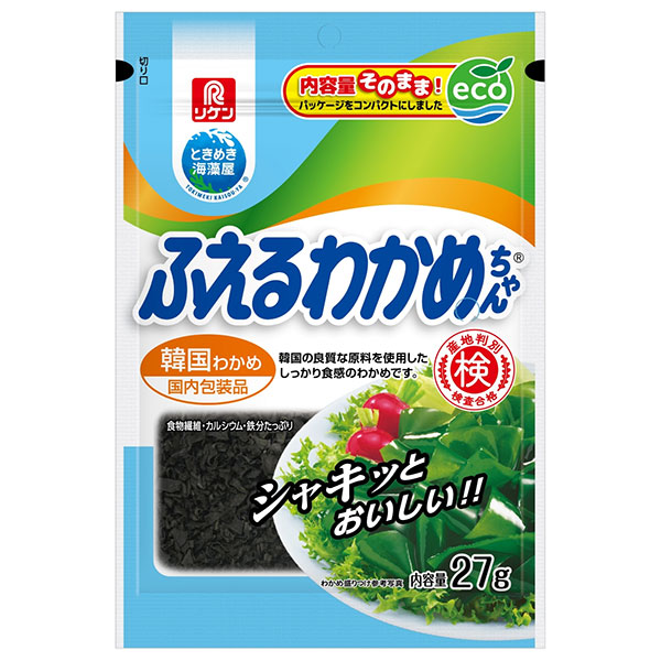 理研ビタミン ふえるわかめちゃん 韓国 27g×10袋入|乾物 わかめ 海藻 チャック付