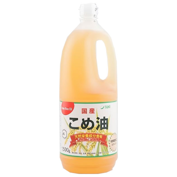 築野食品工業 こめ油 1500g×5本入|こめ油 栄養機能食品 ビタミンE 植物ステロール ポリボトル