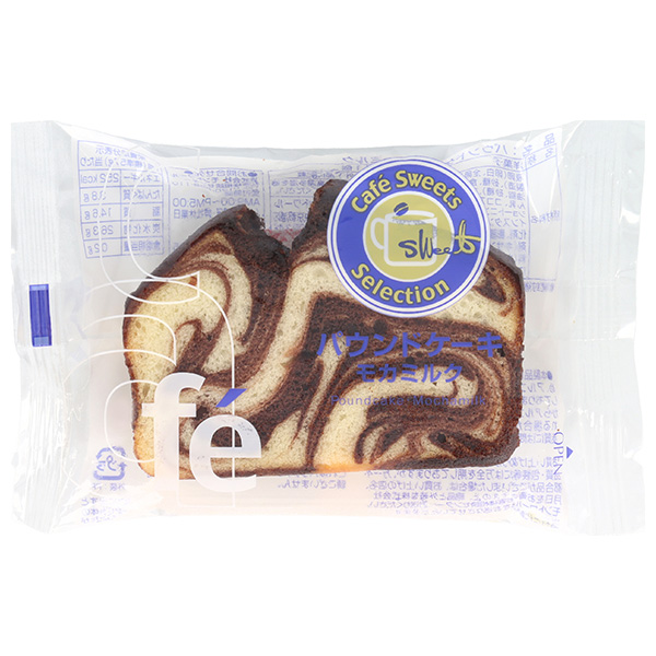 モントワール カフェパウンドケーキ モカミルク 1個×6袋入|お菓子 おやつ パウンドケーキ ケーキ 洋菓子 マーブルケーキ