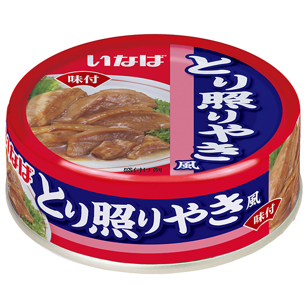 いなば食品 とり照りやき風 75g×24個入|缶詰 缶詰め 鶏 鶏肉 てりやき