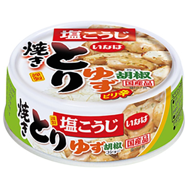 いなば食品 焼きとり ゆず胡椒味 65g缶×24個入|いなば とりにく 鶏肉