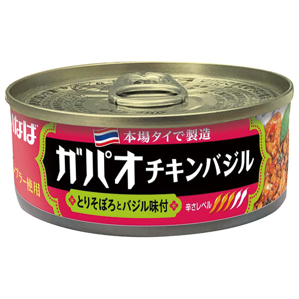 いなば食品 ガパオ チキンバジル 115g×24個入|缶詰 ピリ辛 鶏 鶏肉 そぼろ