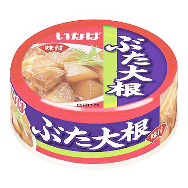 いなば食品 ぶた大根 80g×24個入|缶詰 缶 豚肉大根煮 味付
